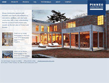 Tablet Screenshot of pinneoconstruction.com